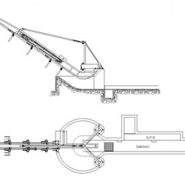 IMPIANTO TRASPORTO RIFIUTI ORGANICI CON ELEVATORE: mod.EG180ML4.5M2HP